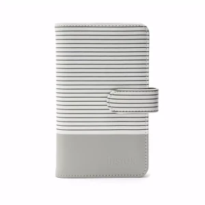Instax striped mini album smokey white
