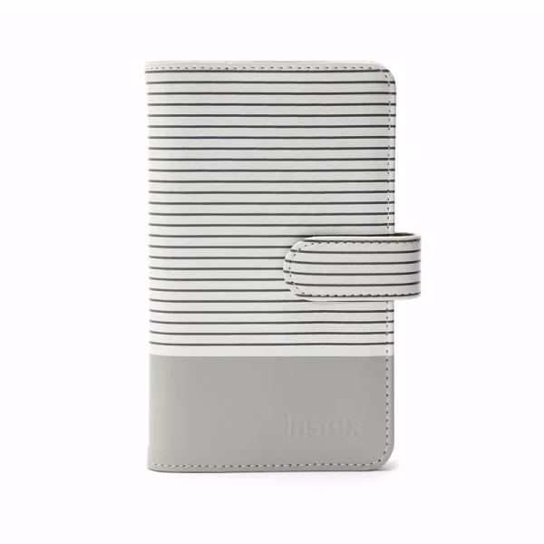 Instax striped mini album smokey white