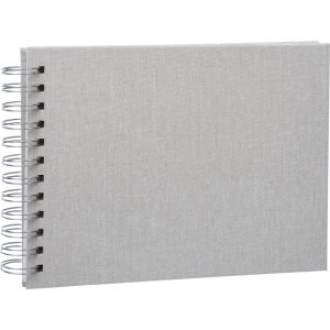 Fotoalbum Focus Base Line Canvas Wire-O 23x17 Beige