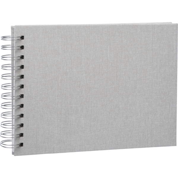 Fotoalbum Focus Base Line Canvas Wire-O 23x17 Beige