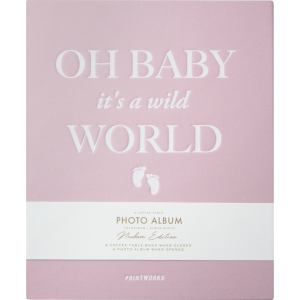 Printworks Photoalbum Baby Its A Wild World Pink Large