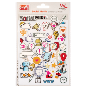 Walther Adhesive sticker Social Media