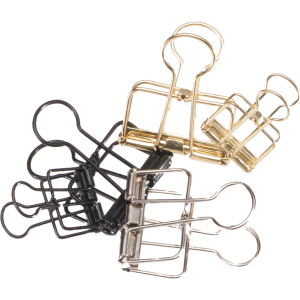 BookBinders Wire clip M black 10 pcs in box
