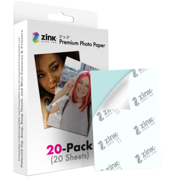 Polaroid Zink Media 2x3"""" 20 pack
