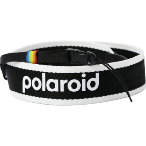 Polaroid Camera Strap Flat Black & White