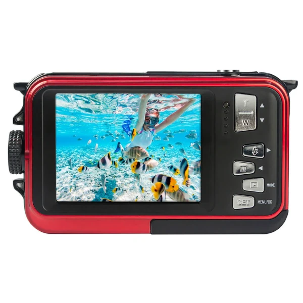 AGFAPHOTO  Digitalkamera WP8000 CMOS WP 24MP Röd Full HD - Bild 2