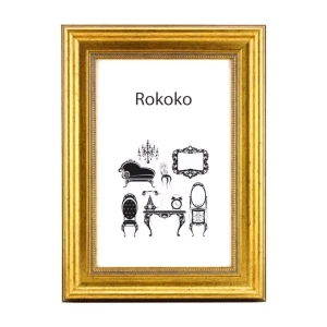 Ram Rokoko Guld 21x29,7 A4