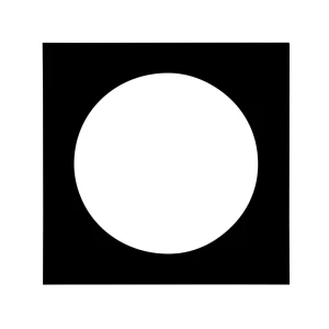 Passepartout 40X40 / Round 30 Dia Svart W. Svart Core