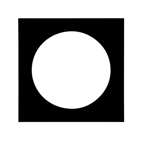 Passepartout 40X40 / Round 30 Dia Svart W. Svart Core