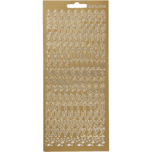 Focus Stickers Gold Letters Design 2