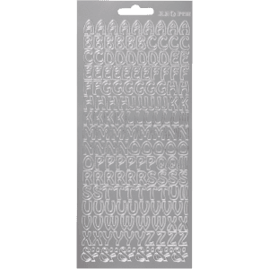 Focus Stickers Silver Letters Design 2