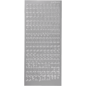 Focus Stickers Silver Letters Design 3