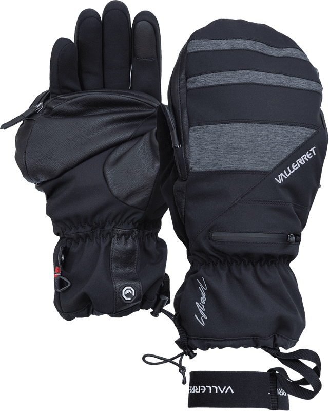 Vallerret Skadi Zipper Mitt LRS: Black L
