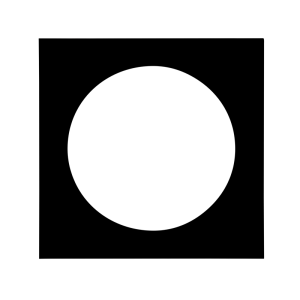 Passepartout 40X40 / Round 30 Dia Svart W. Svart Core