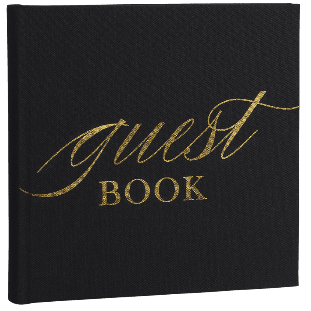 Focus Base Line Canvas Album 20x20 Guestbook Black