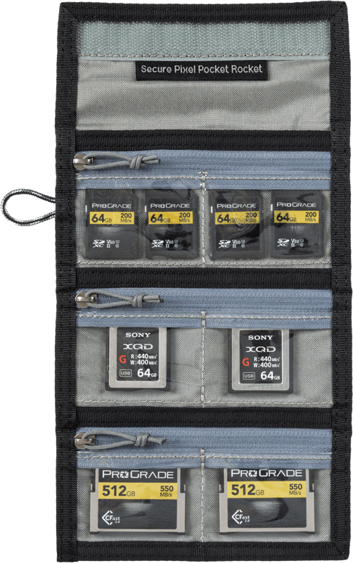Think Tank Secure Pocket Rocket (Wallet with Strap: holds 9 SD/CFexpress/Micro) Slate Black - Bild 3