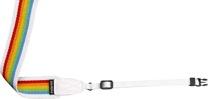 Polaroid Camera Strap Flat Rainbow White - Bild 2