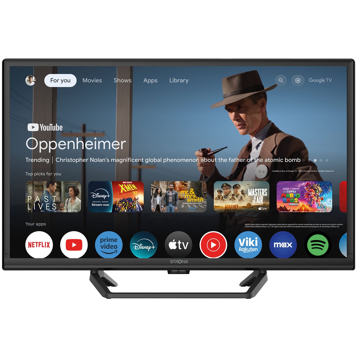 Strong TV 24" HD LED 230/12Volt Google TV