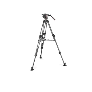 Manfrotto Stativkit Video Nitrotech 608 + 645 Fast Twin MS Kolfiber