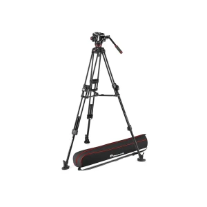 Manfrotto Stativkit Video 504X + 645 Fast Twin Aluminium