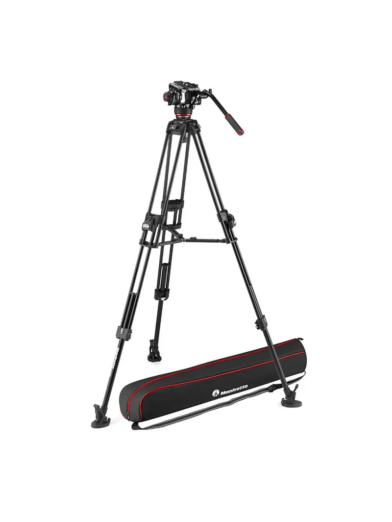 Manfrotto Stativkit Video 504X + 645 Fast Twin Aluminium