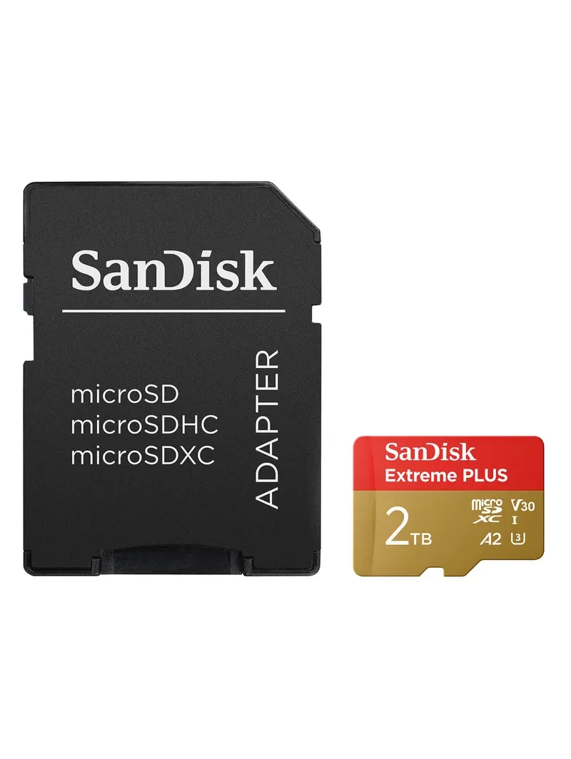 SanDisk MicroSDXC Extreme Plus 2TB UHS-I Med Adapter