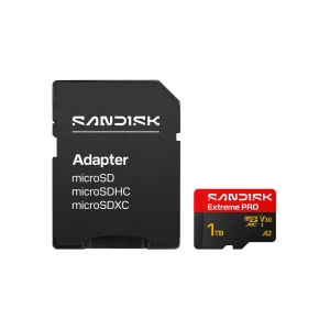 SanDisk MicroSD Extreme Pro 1TB 250/170MB/s C10 UHS U3 V30 Adapter