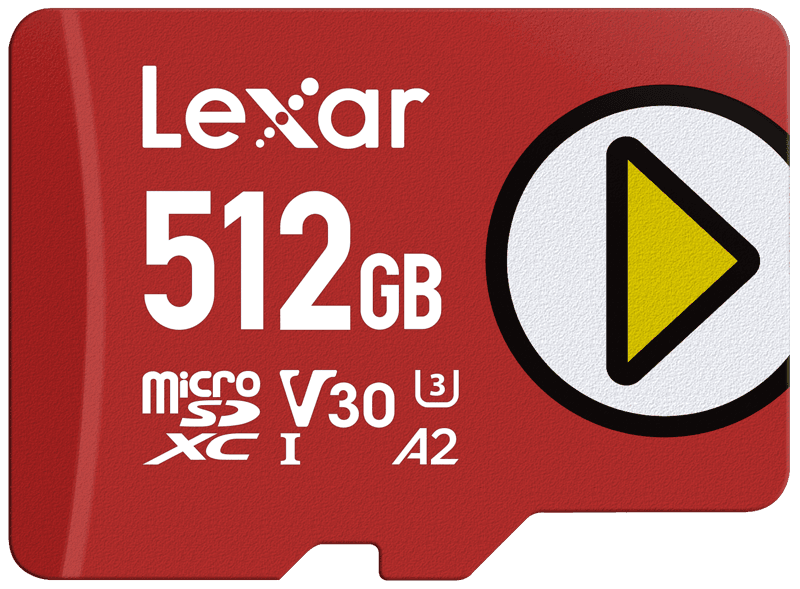 Lexar microSDXC PLAY UHS-I/A2/U3 R205/W140 (V30) 512GB