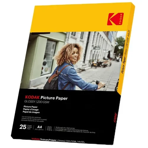 KODAK Fotopapper 21x29,7cm Glossy 230g/m² 25 ark