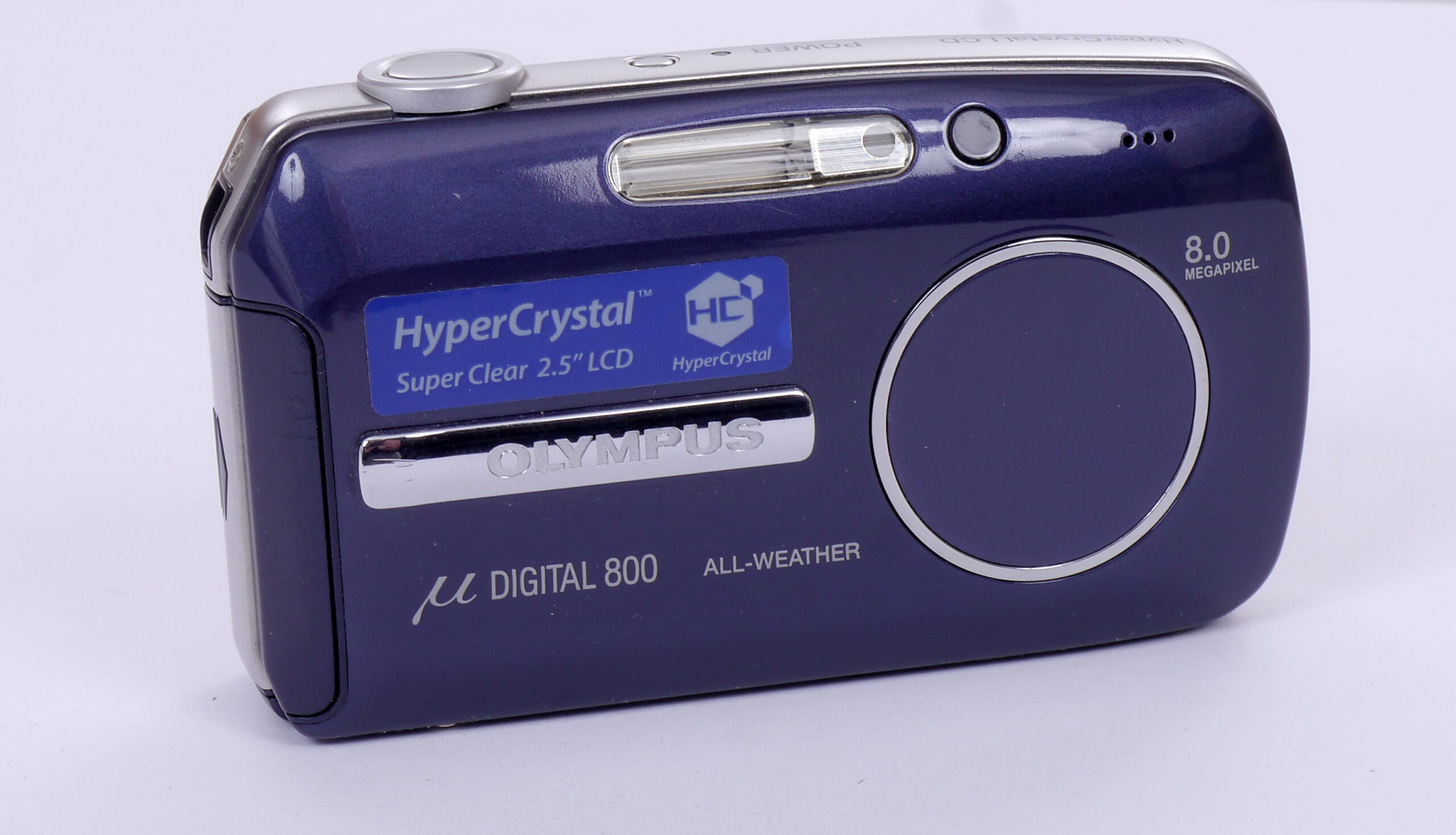 Olympus mju 800 digitalkamera med xD-minneskort, laddare & väska